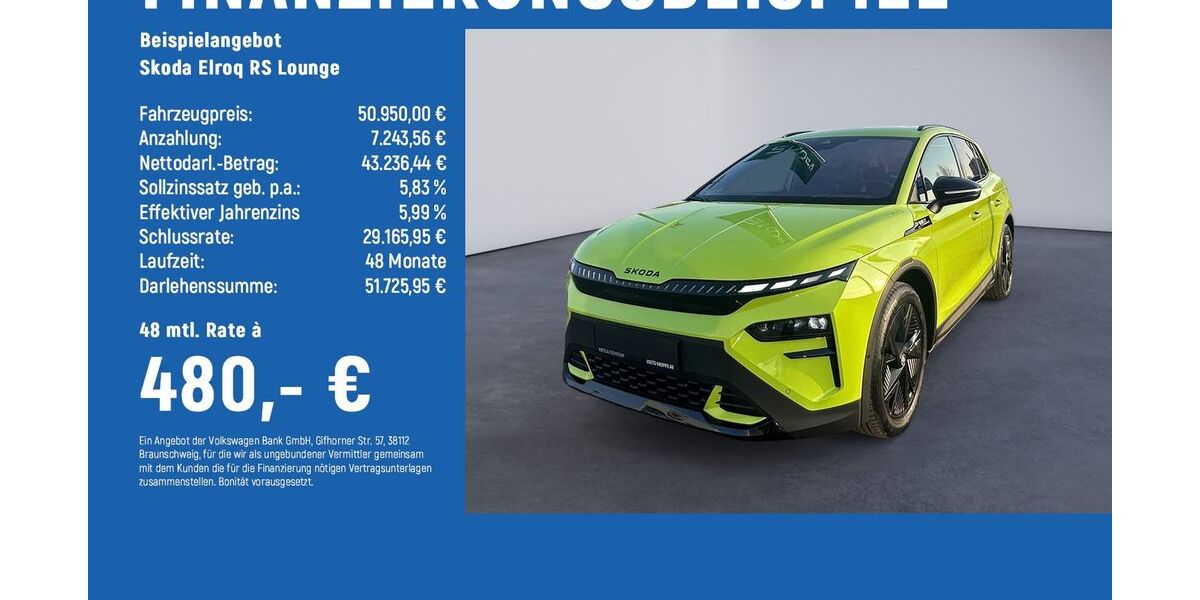 Skoda Elroq 3.000 km 50.950 &euro; Braunschweig 38124
