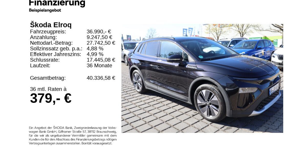 Skoda Elroq 3.800 km 36.840 &euro; Gifhorn 38518