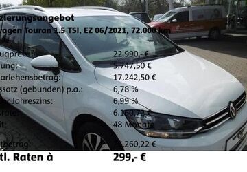 VW Touran 72.000 km 22.990 &euro; Wolfsburg 38448