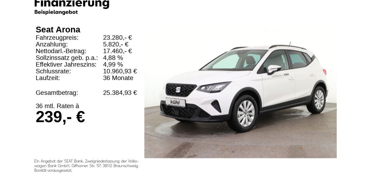 Seat Arona 4.500 km 21.780 &euro; Gifhorn 38518