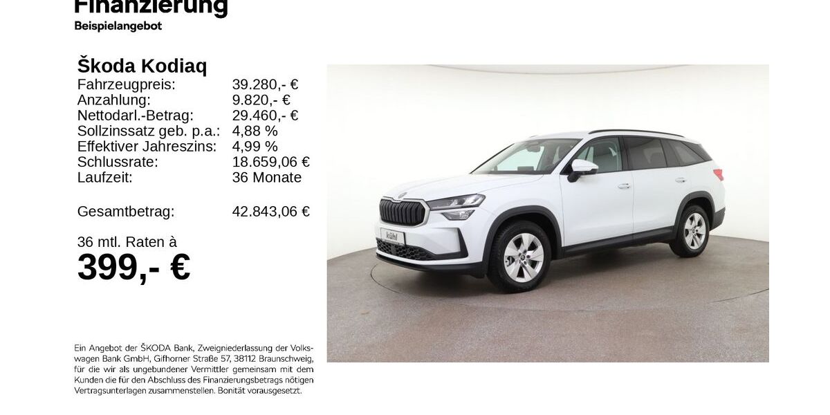 Skoda Kodiaq 15.750 km 37.980 &euro; Gifhorn 38518