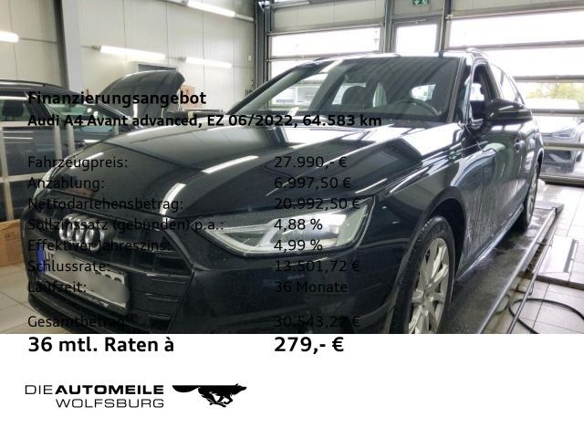 Audi A4 64.583 km 27.690 &euro; Wolfsburg 38440